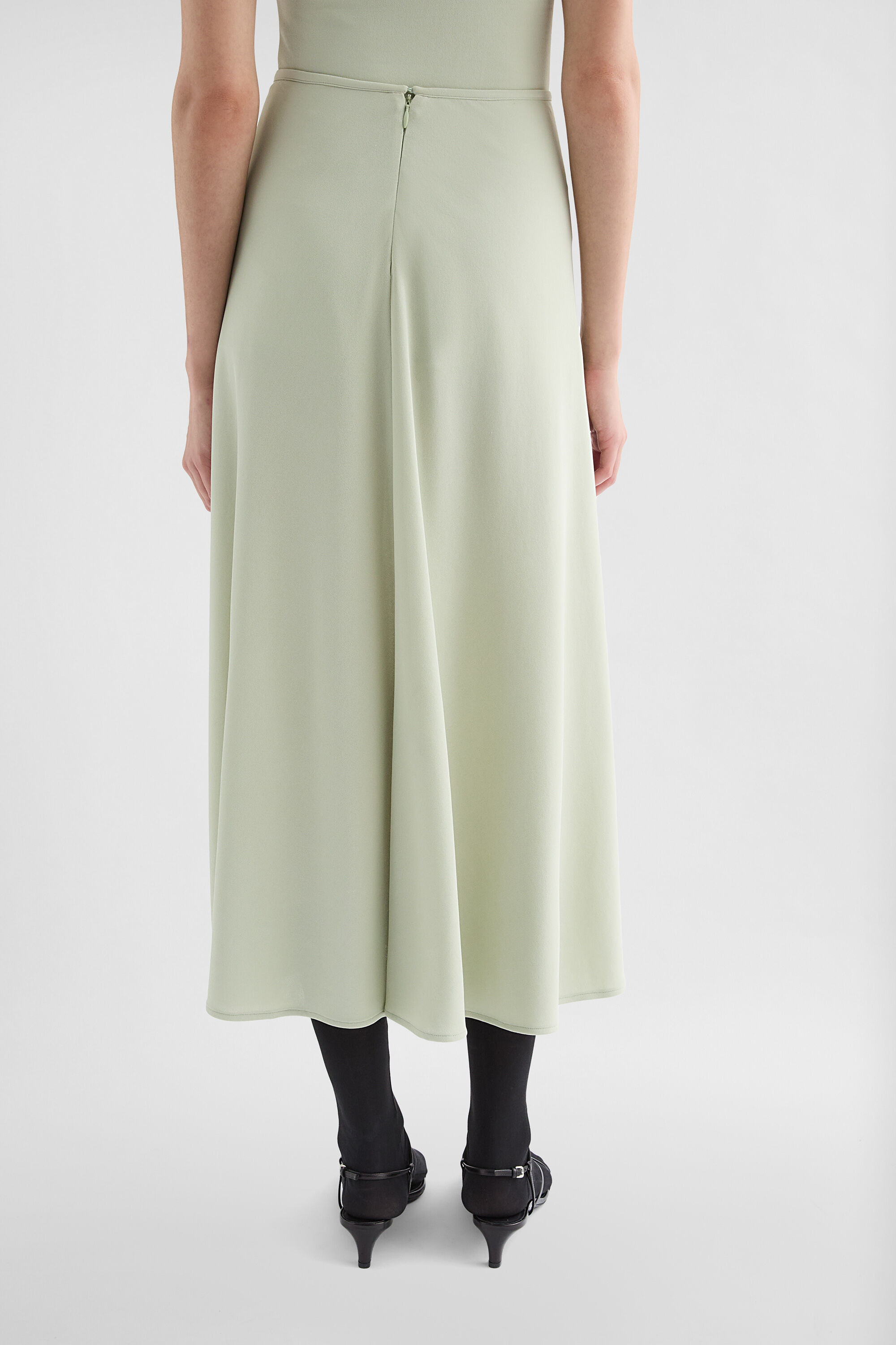 Fluid Viscose Skirt - 7