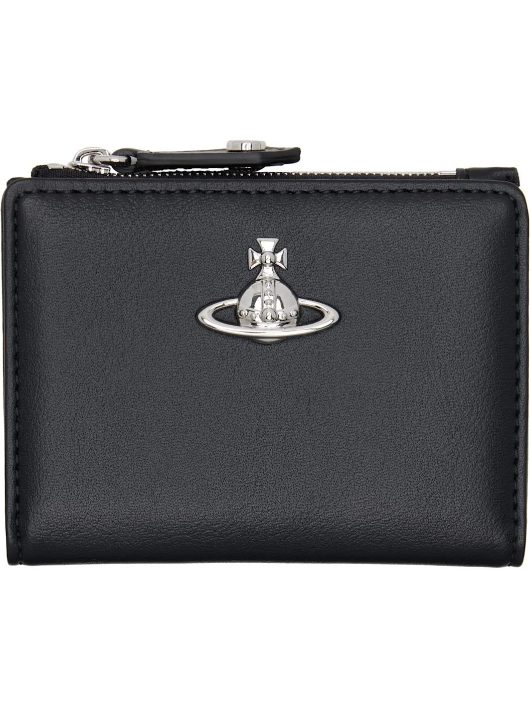 Black Slim Flap Card Holder - 1