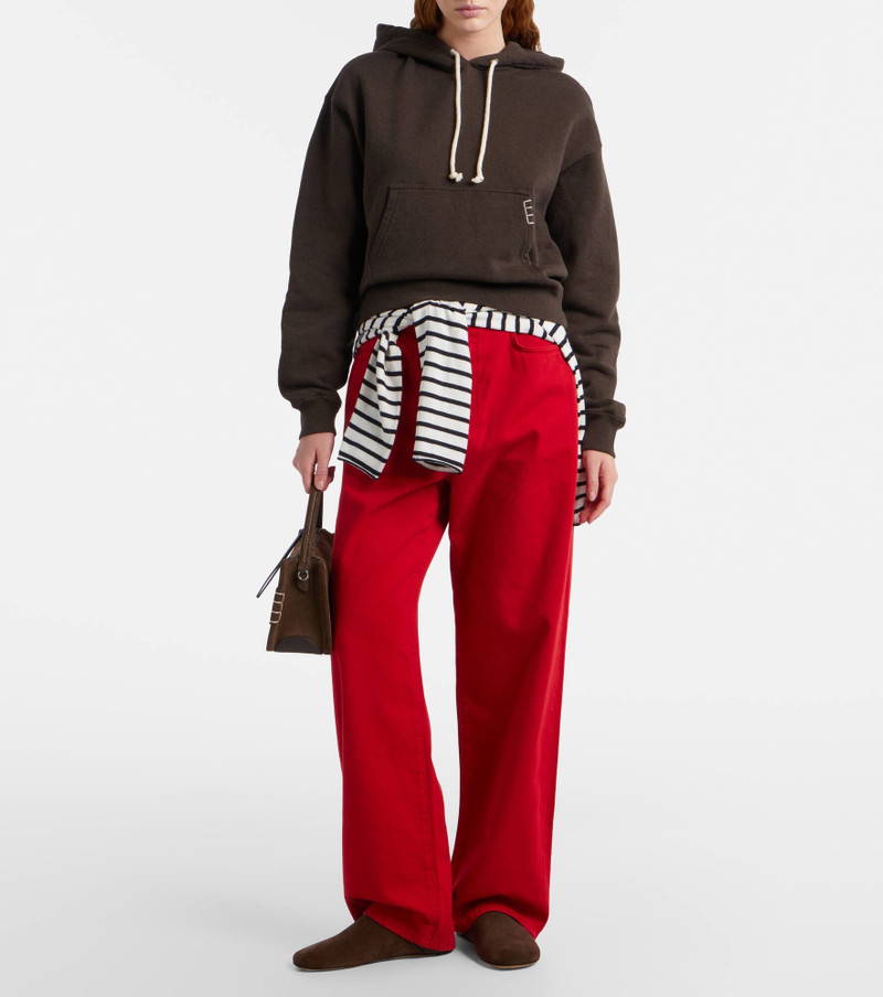 JW Anderson Cropped cotton hoodie outlook