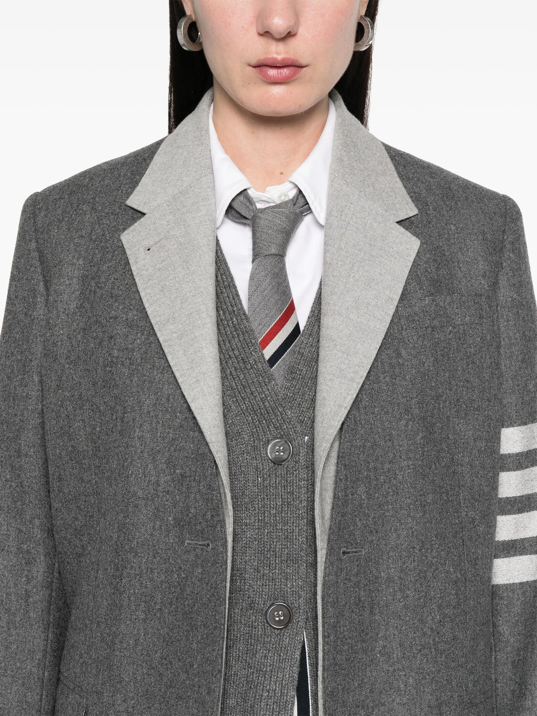 Narrow Shoulder 2 In 1 Sportcoat Women - 5