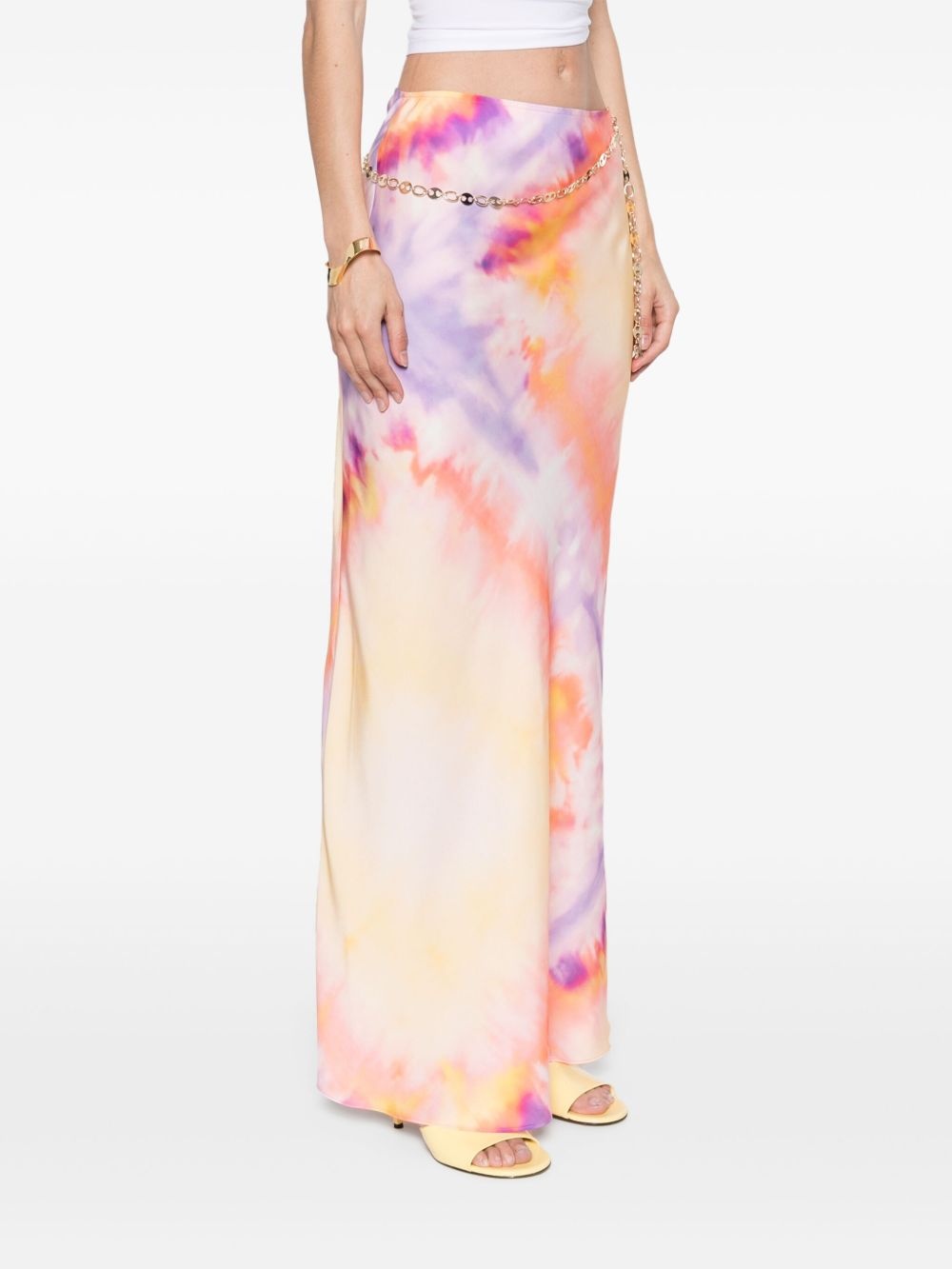 tie-dye print maxi skirt - 3