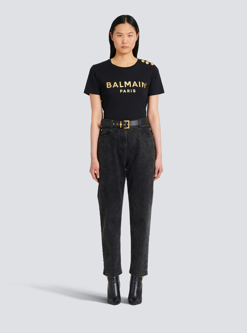 Balmain Leather Coin Belt belt outlook