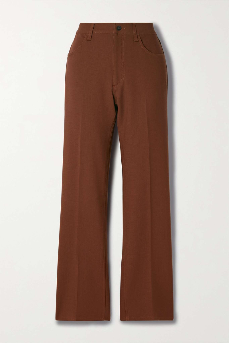 Jacey stretch-wool straight-leg pants - 1