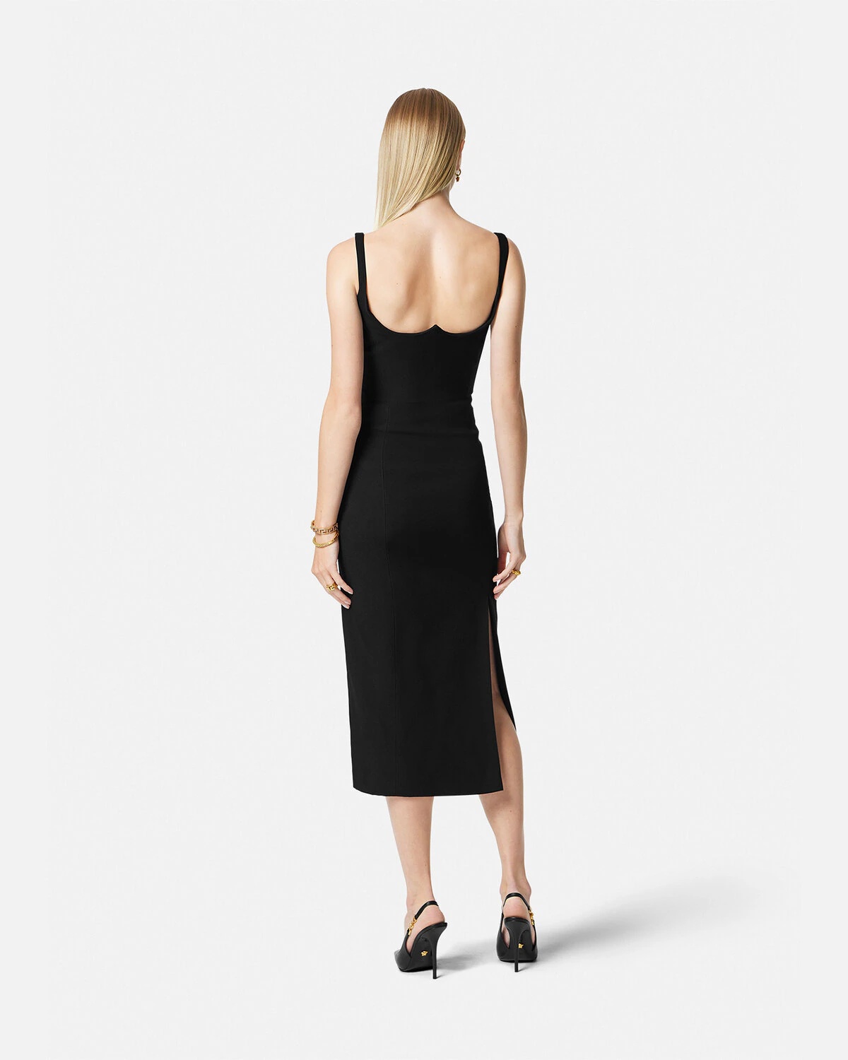 Medusa '95 Fluted Midi Dress - 5