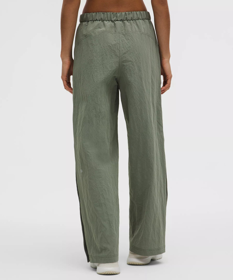 Crinkle Nylon Mid-Rise Track Pant *Wordmark 3