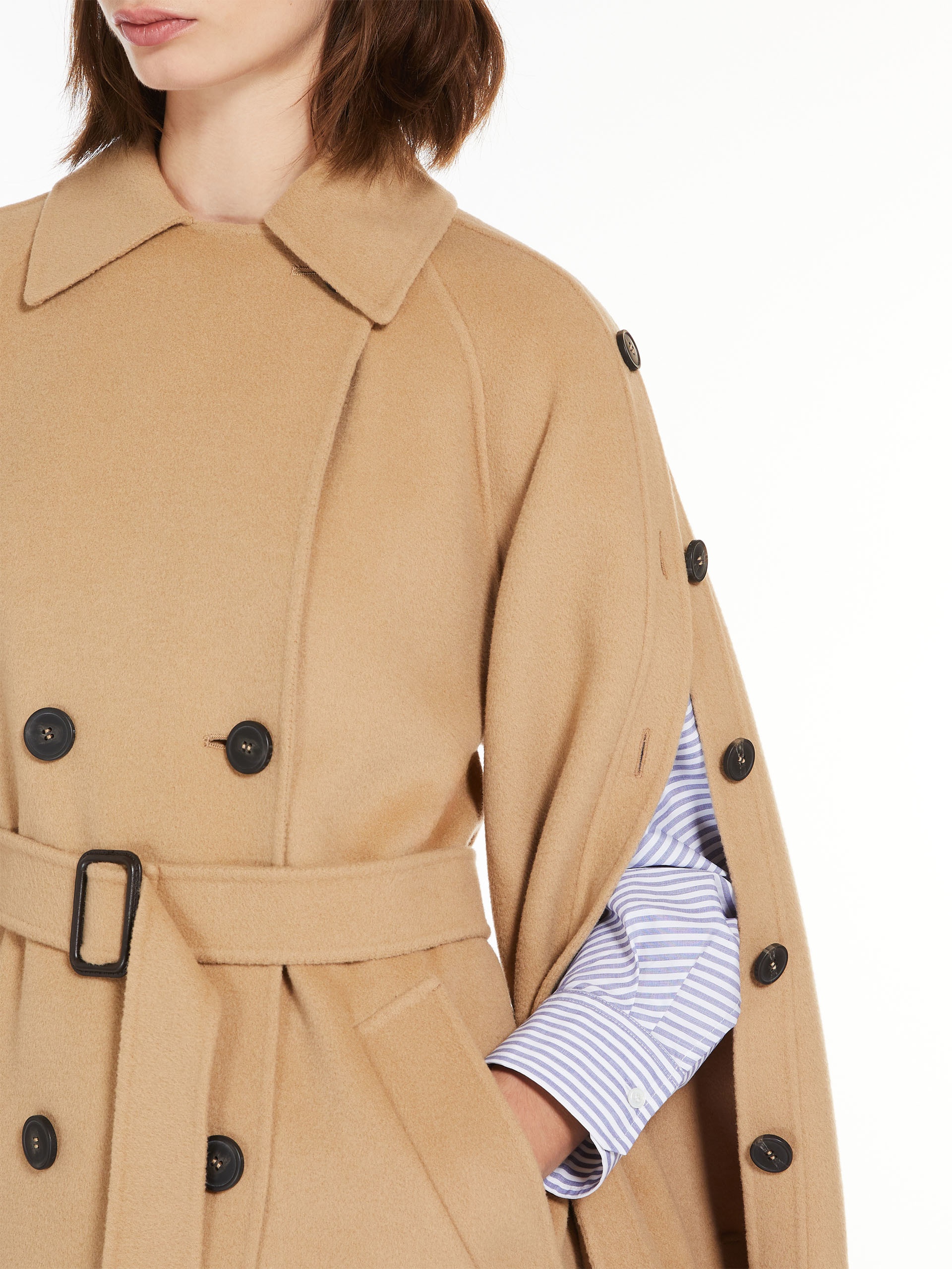 NATALE Wool trench coat - 5