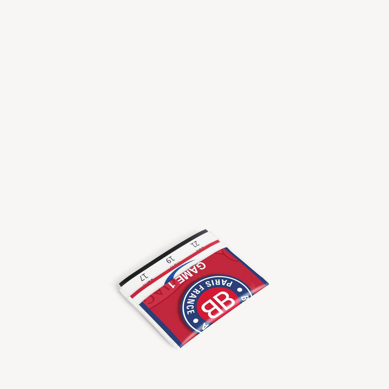 Men's Balenciaga | Nba Collaboration Passport Card Holder in Red 2