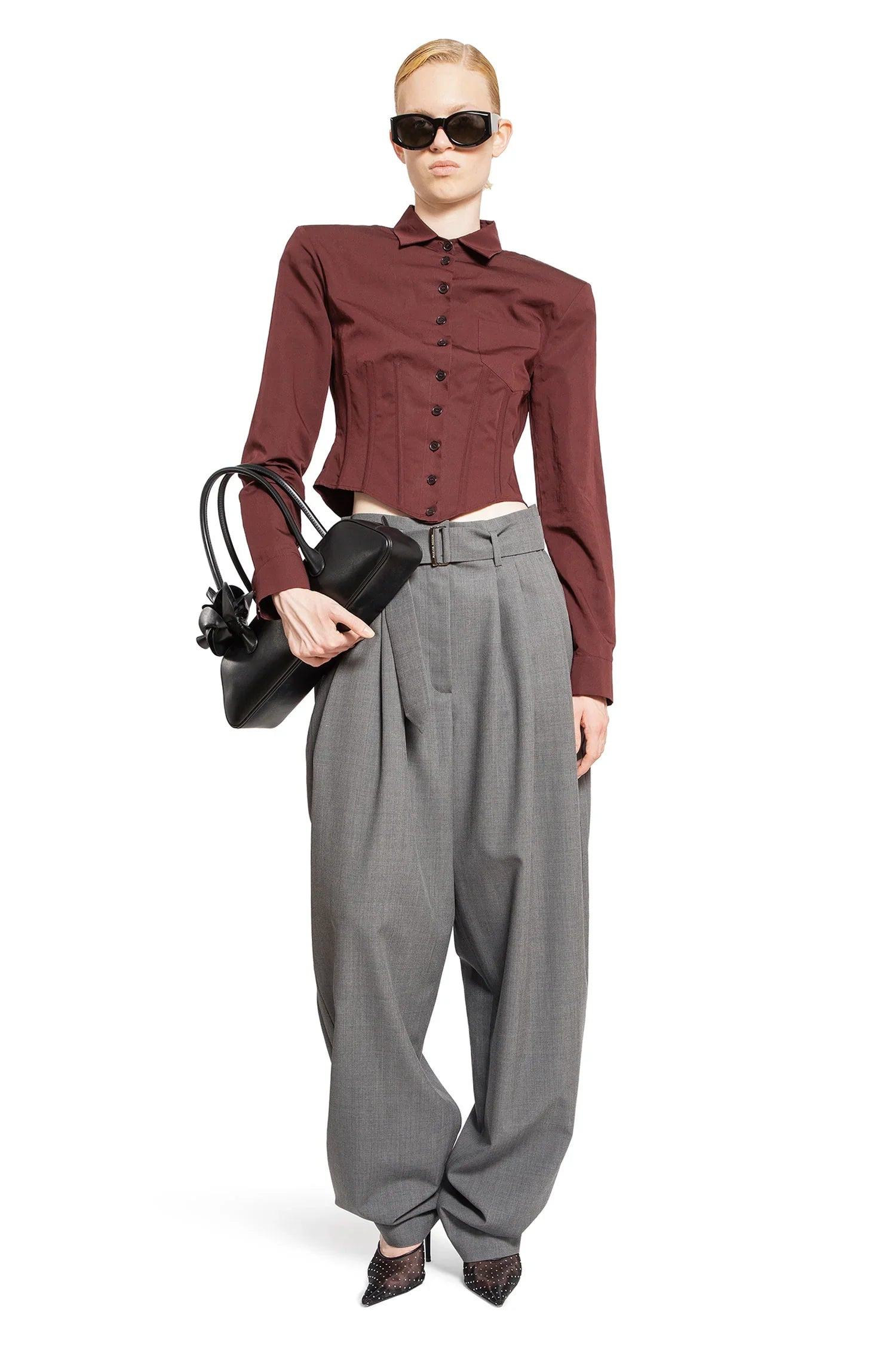 Cropped-Corset-Shirt-In-Cotton-Silk - 4