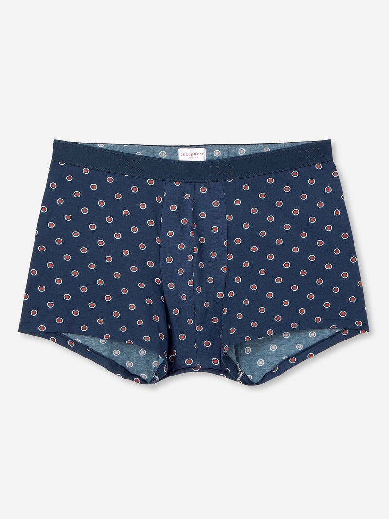 Men's Hipster Geometric Pima 4 Navy - 1