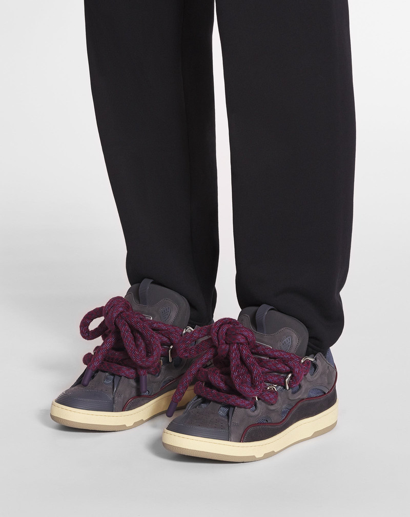 CURB SNEAKERS IN LEATHER WITH SNAKE LACES 6