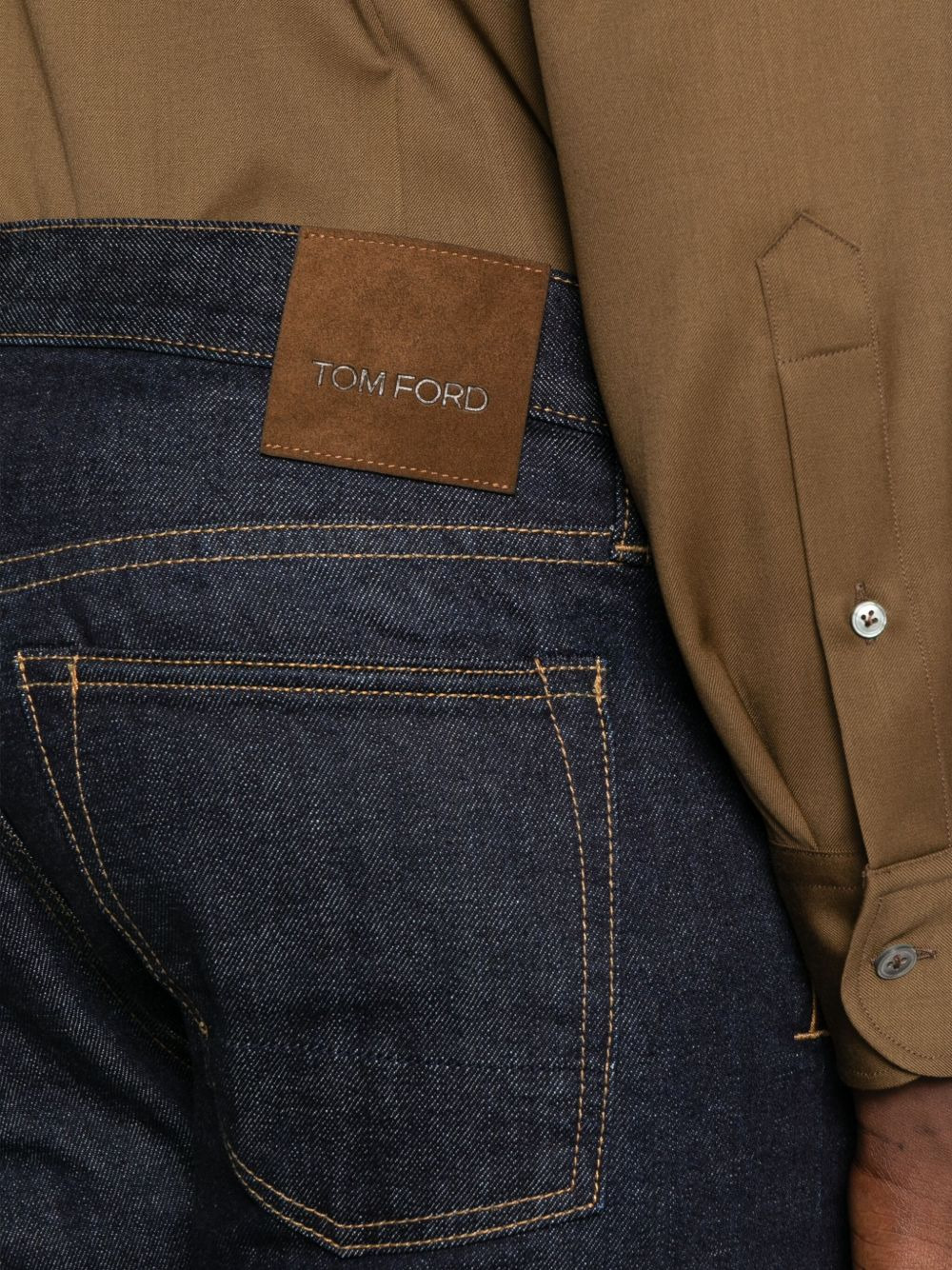Selvedge Bootcut cotton jeans - 5