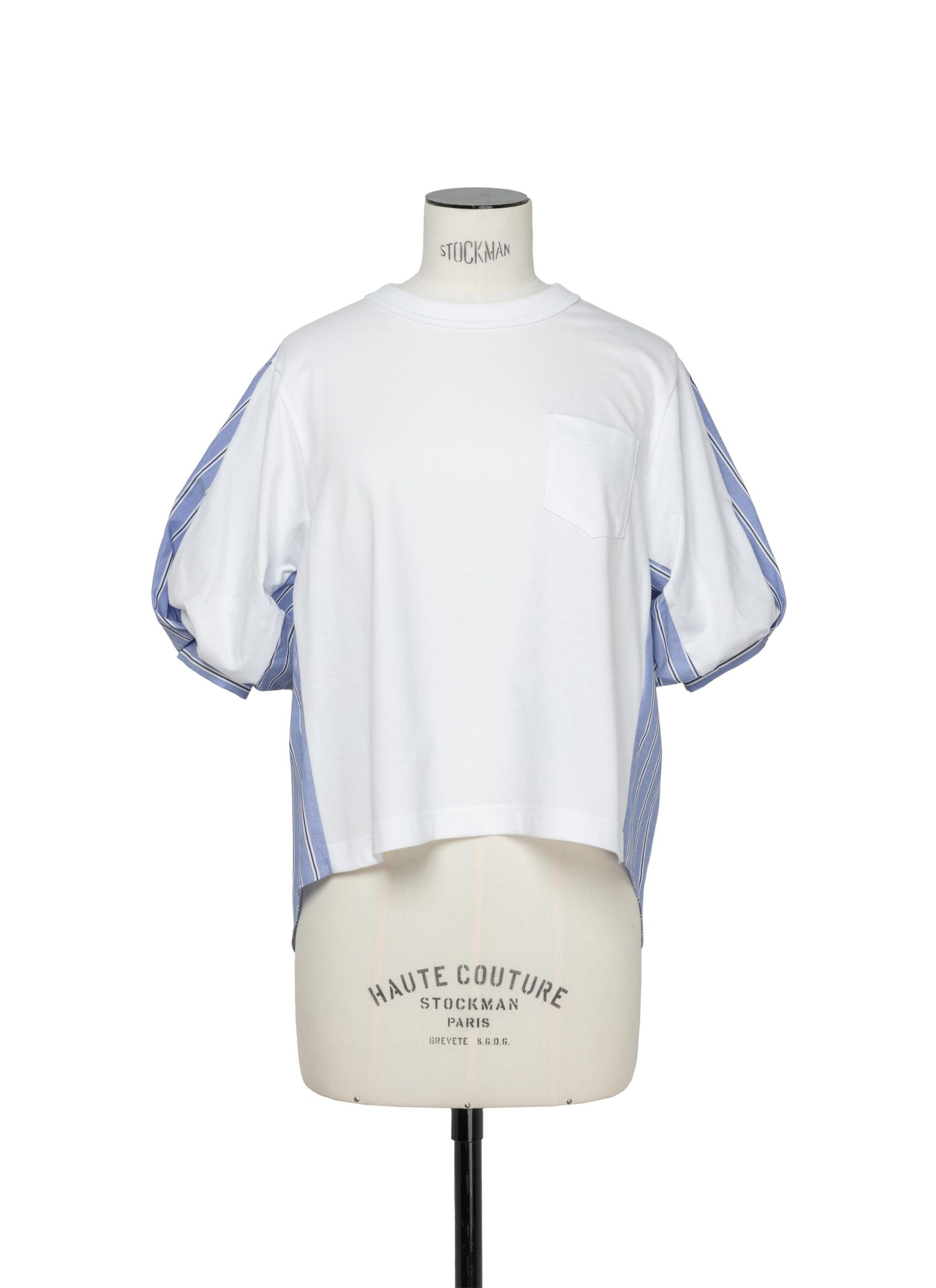 Cotton Poplin x Cotton Jersey T-Shirt - 1