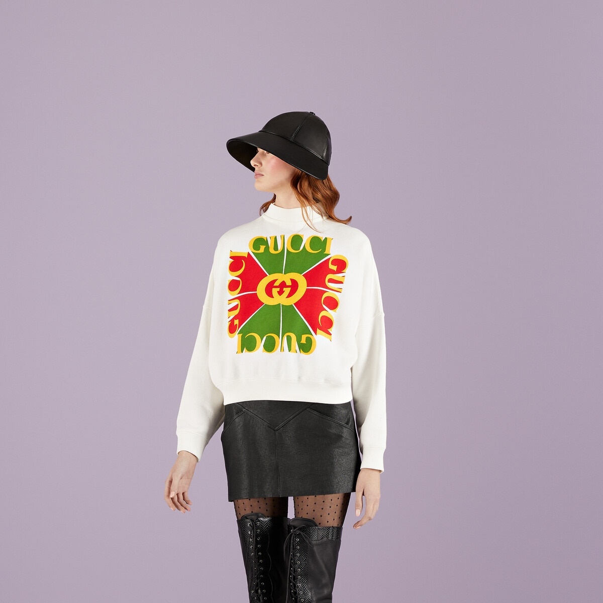 Gucci vintage logo cotton sweatshirt - 5