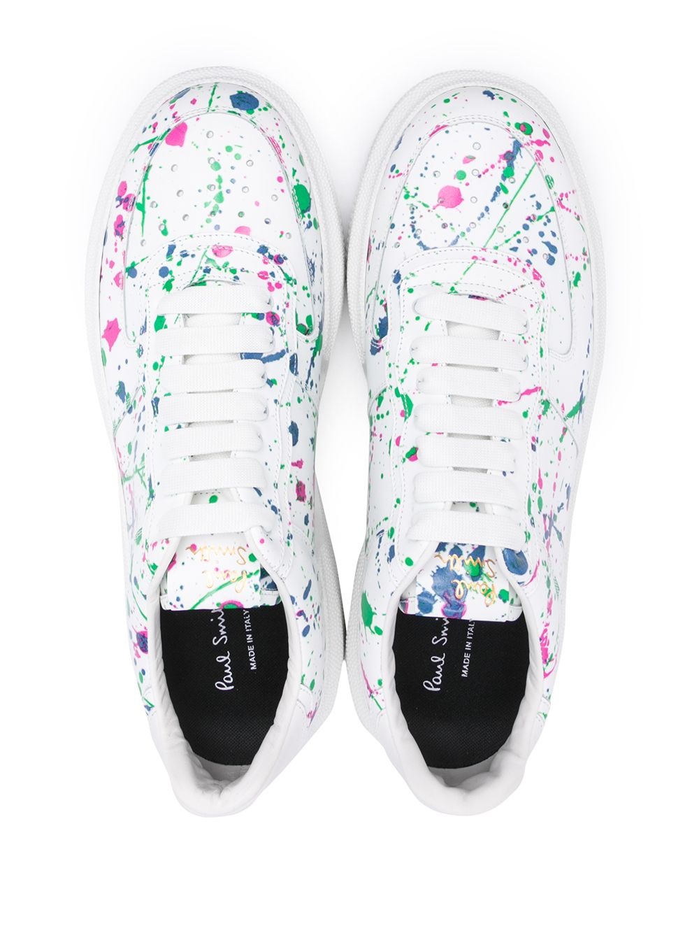 Flea painterly-print sneakers - 4