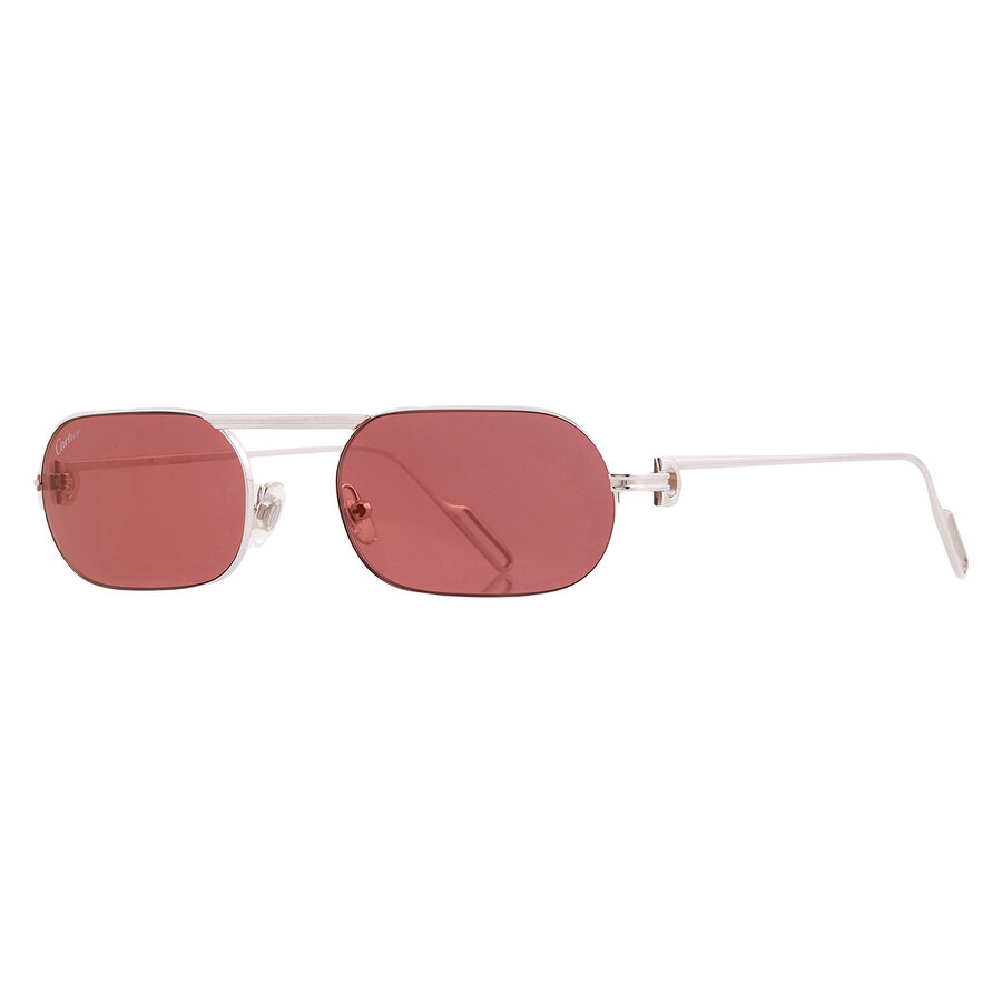 Cartier C de Cartier Red Rectangular Men's Sunglasses CT0112S 006 55 - 2