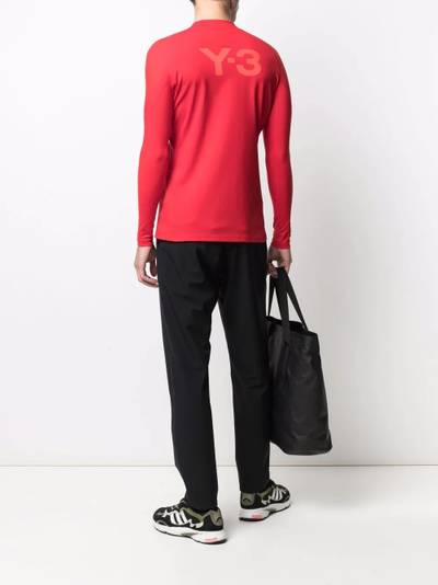 Y-3 long-sleeved logo T-shirt outlook