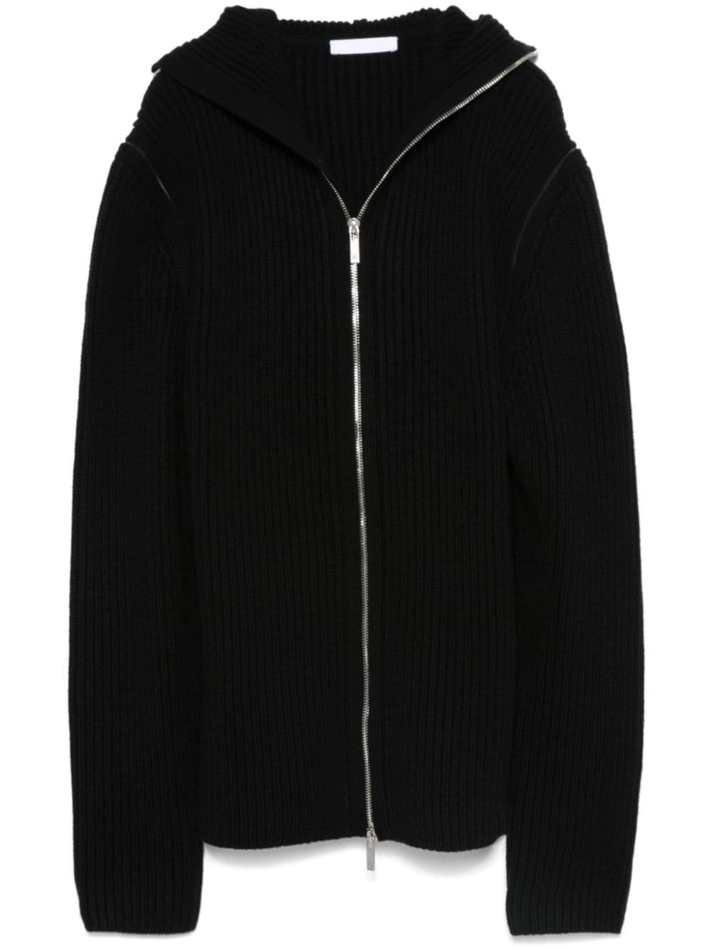 knitted hoodie - 1