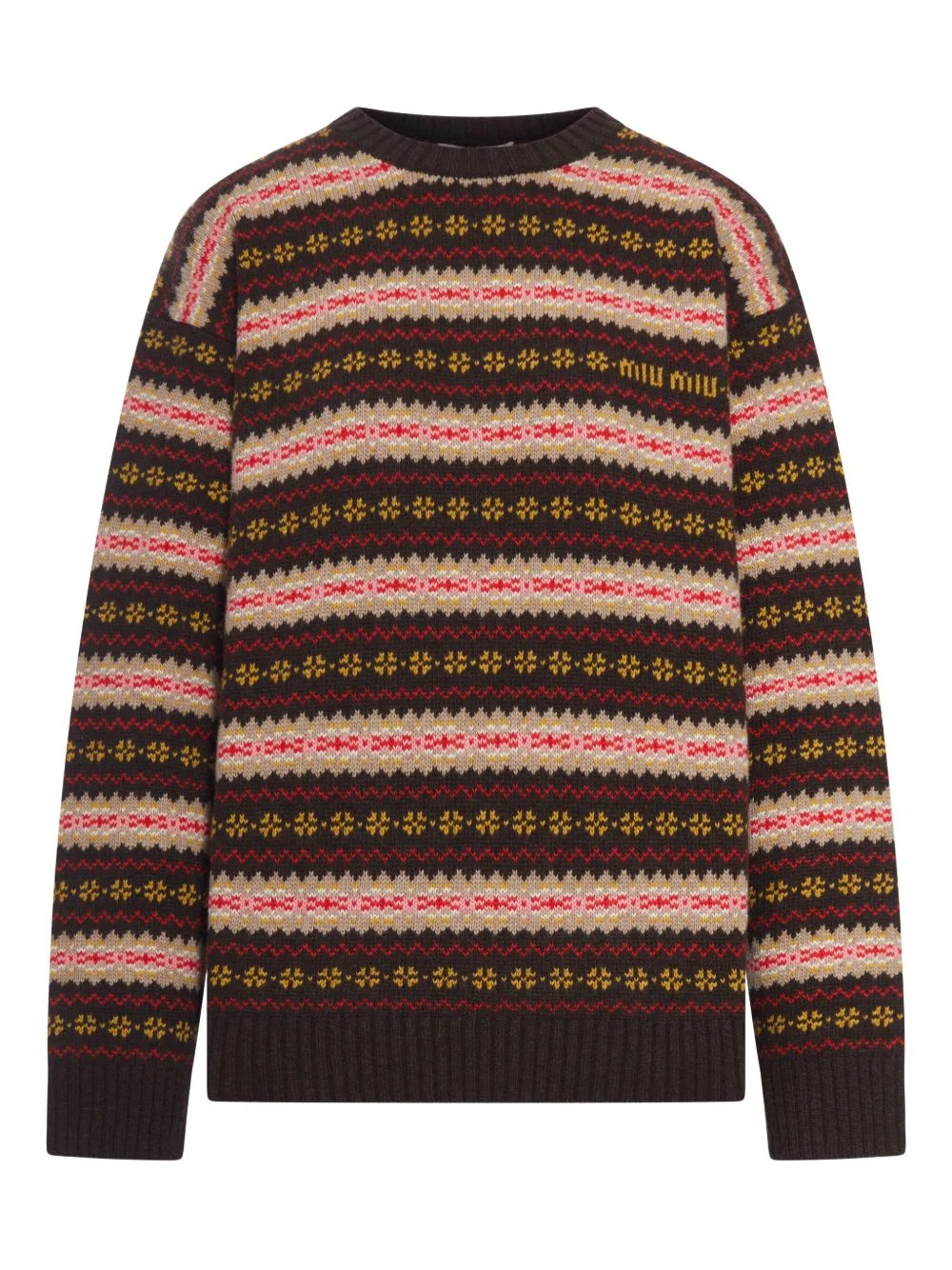 jacquard-knit wool sweater - 1