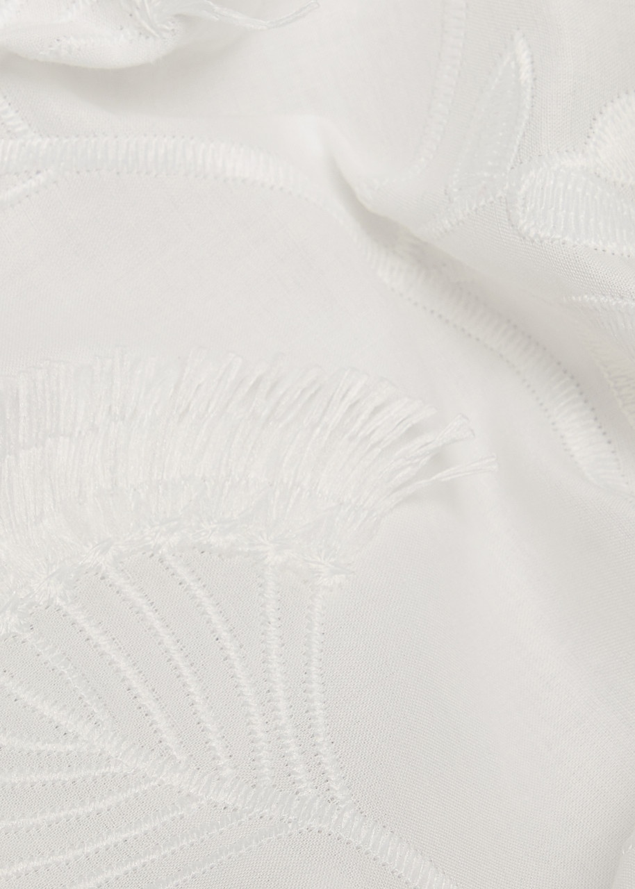 3.1 Phillip Lim Embroidered Tulle and Cotton top - 5