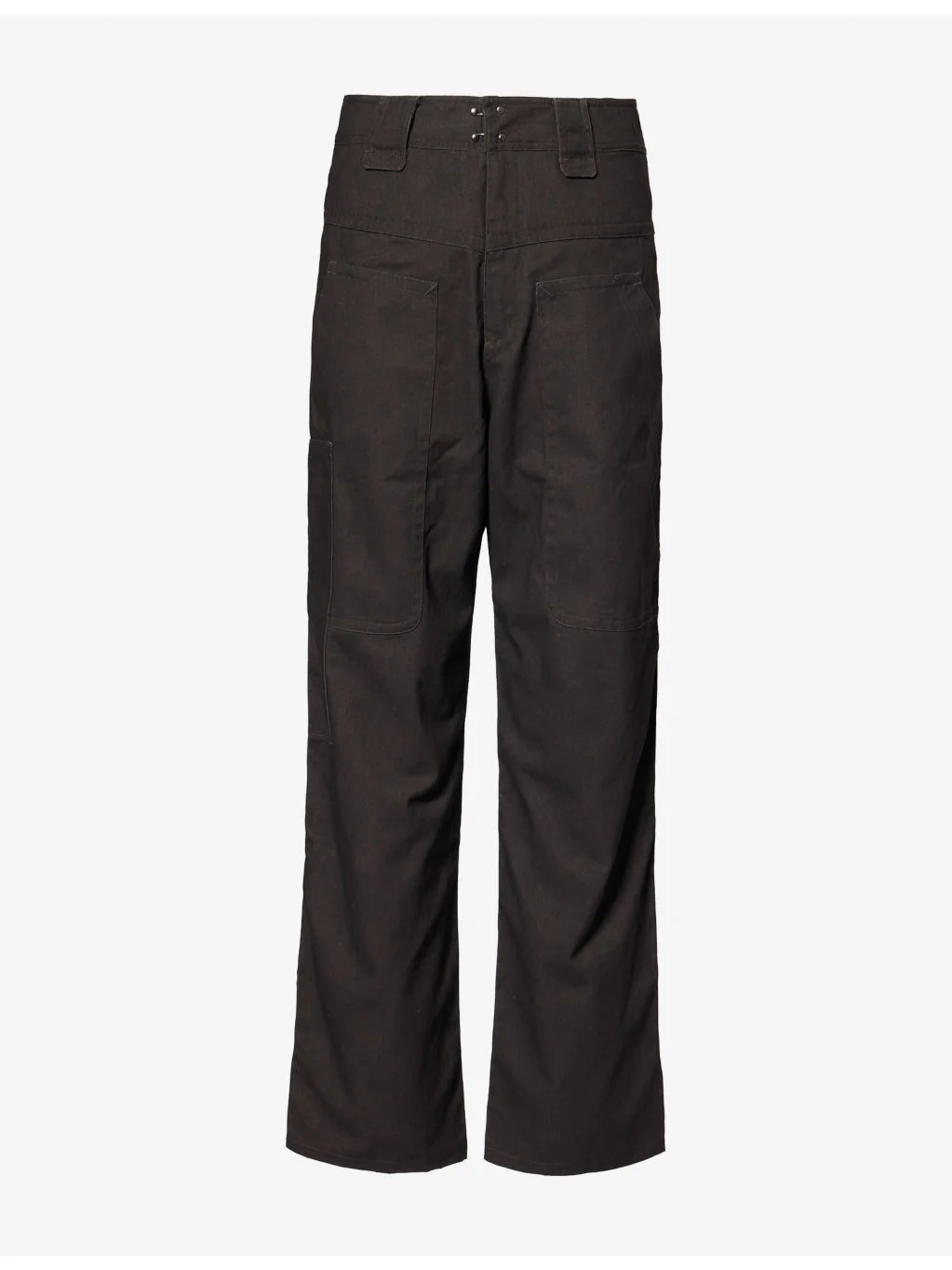 Rhil Patch-Pocket Cotton Utility Trousers - 1