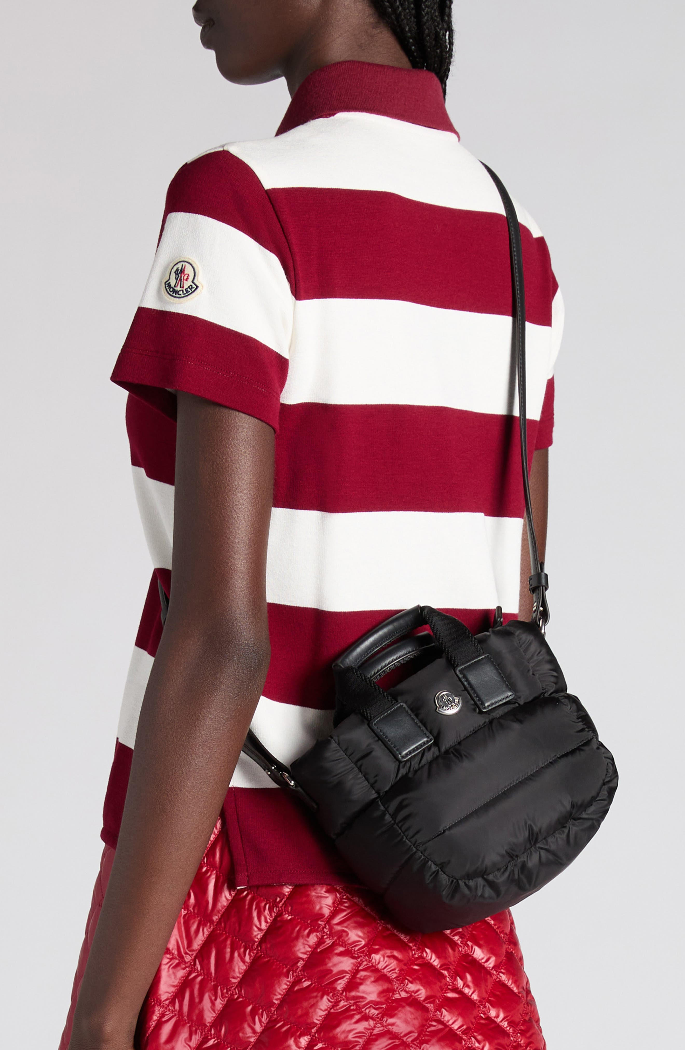 Moncler Micro Caradoc Puffer Tote in Black at Nordstrom - 8