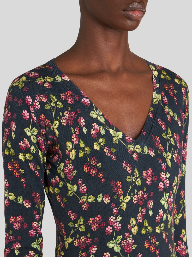 Etro V-NECK PRINTED JUMPER outlook