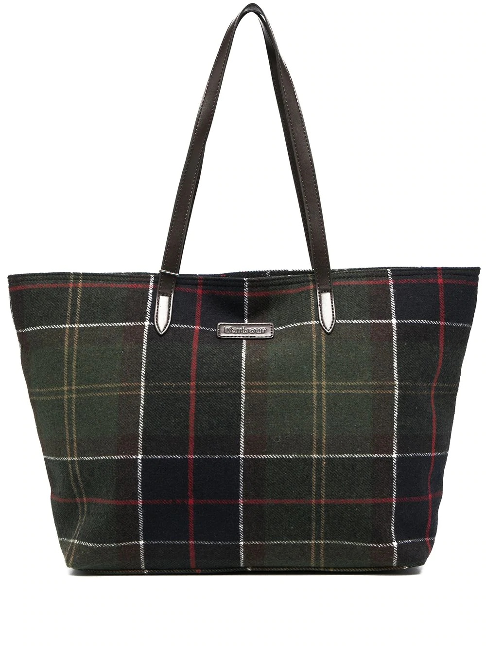 tartan tote bag - 1