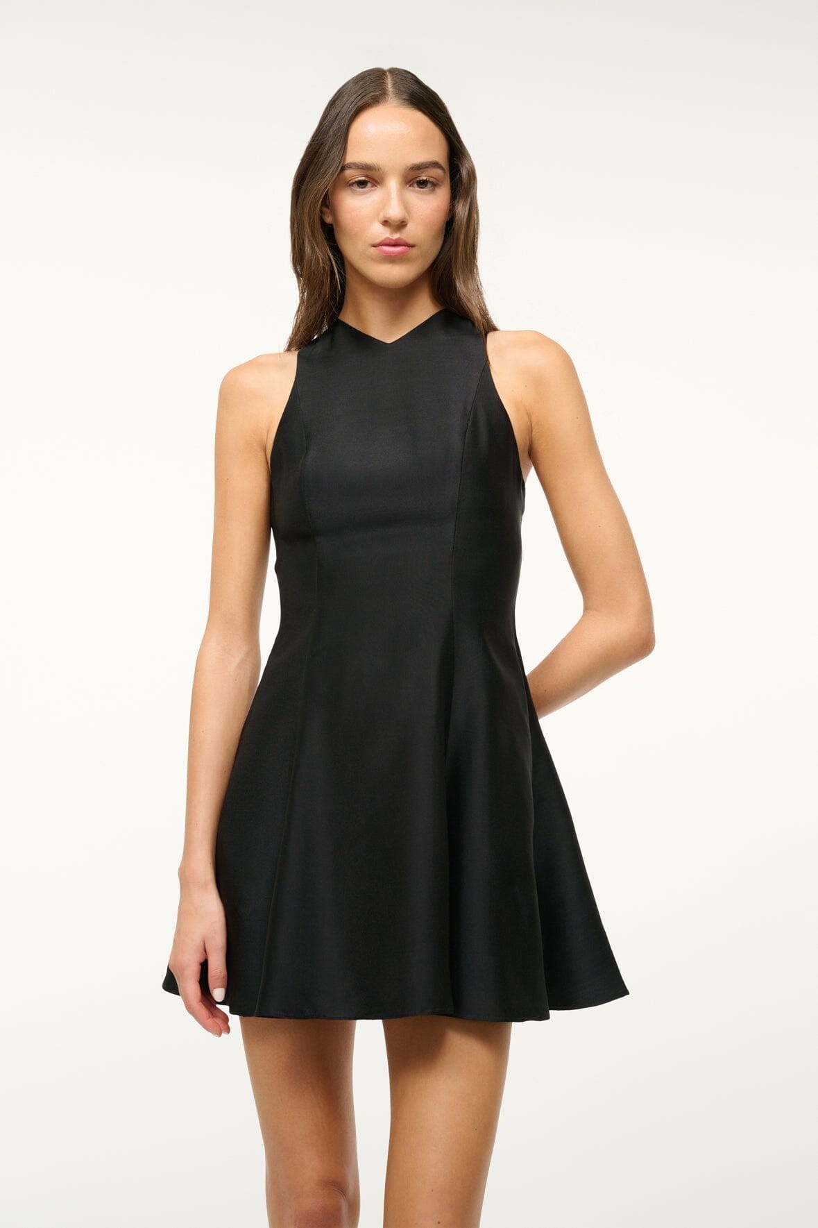 STAUD MINI HEIKE DRESS BLACK - 3