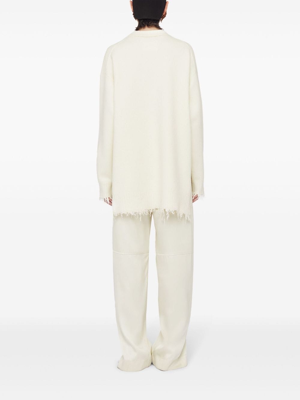 slit detailing tailored trousers - 3