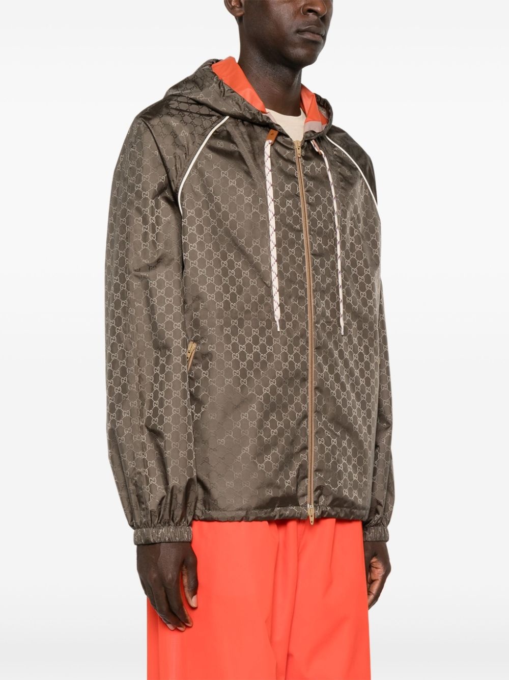 Double G slouch-hood jacket - 3