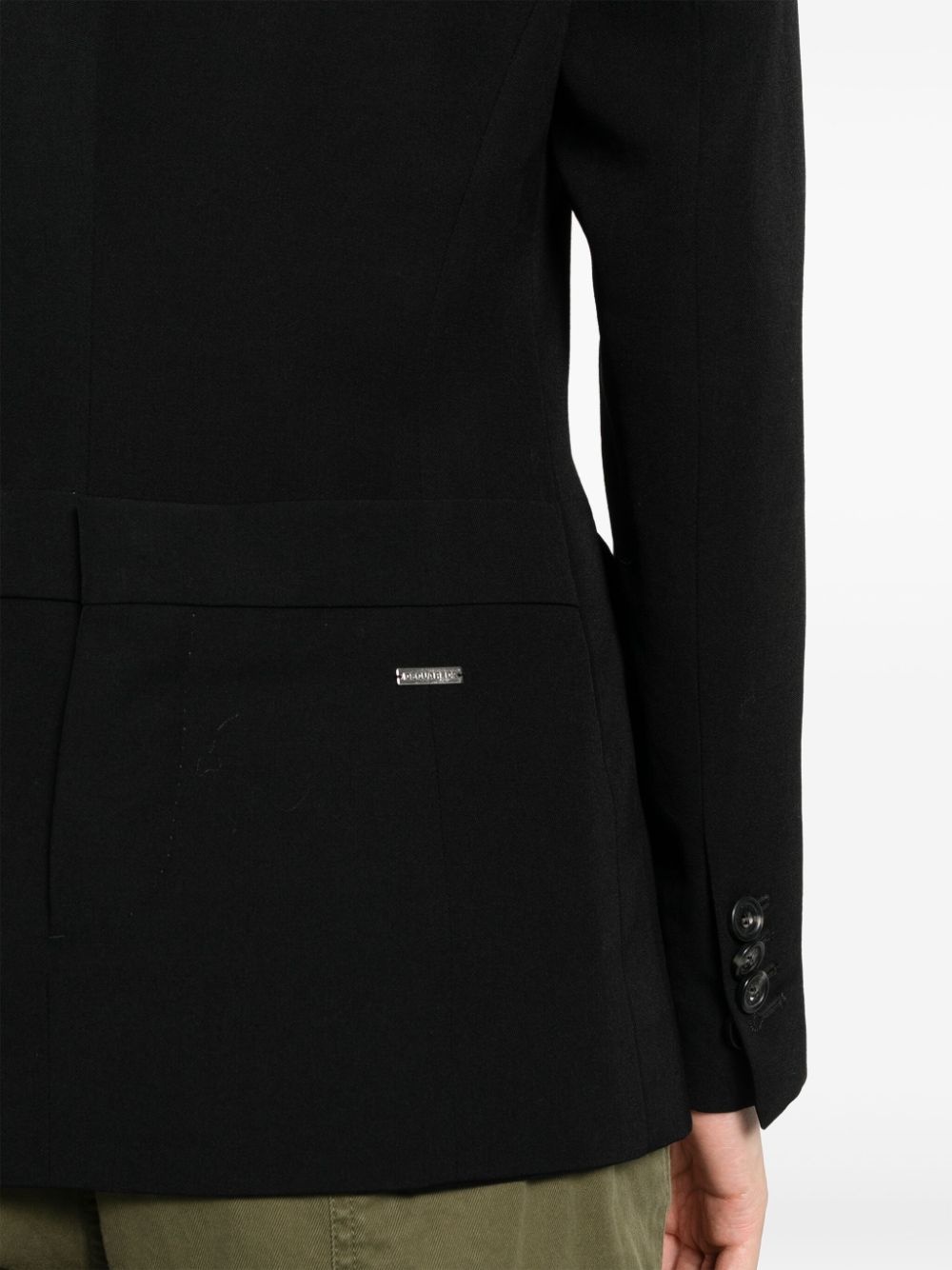 double-breasted wool blazer - 5