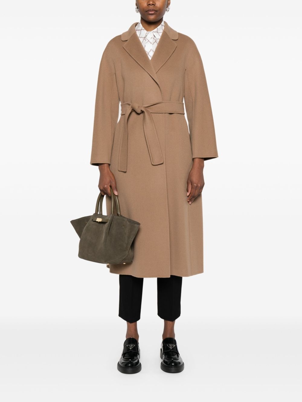 belted coat - 2