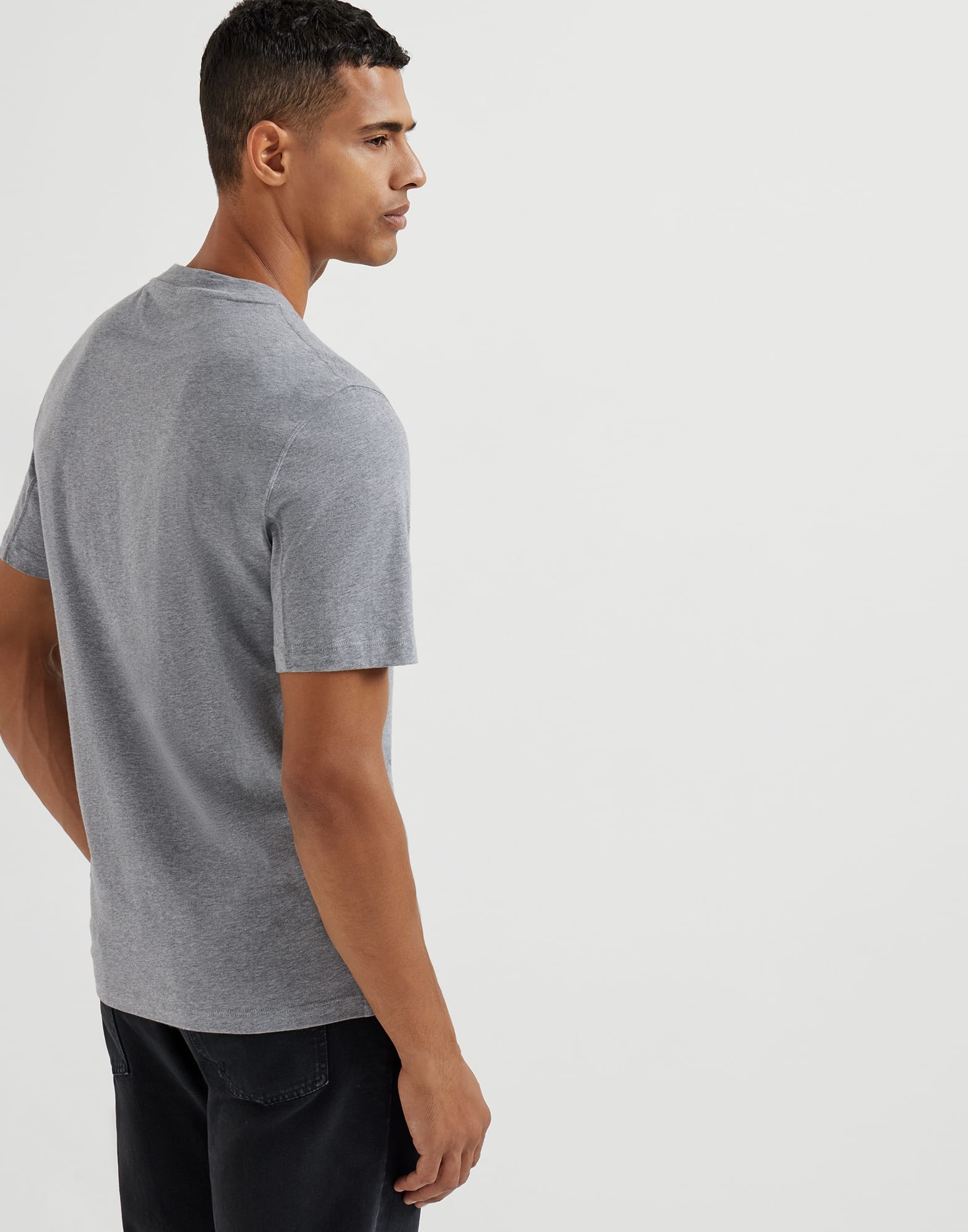 Cotton jersey crew neck T-shirt with logo - 2