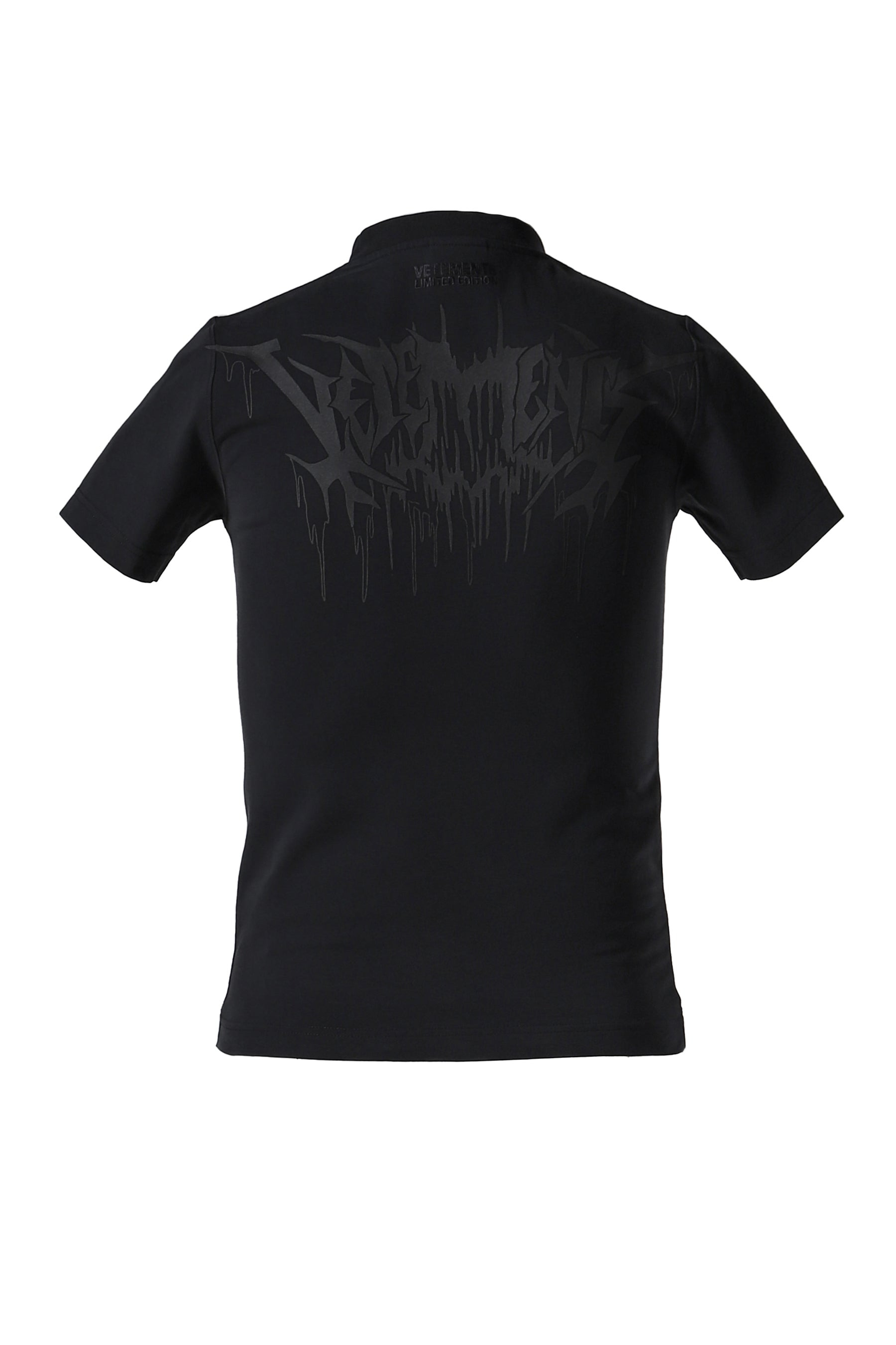 DRIP METAL FITTED UNISEX T-SHIRT / BLK - 6