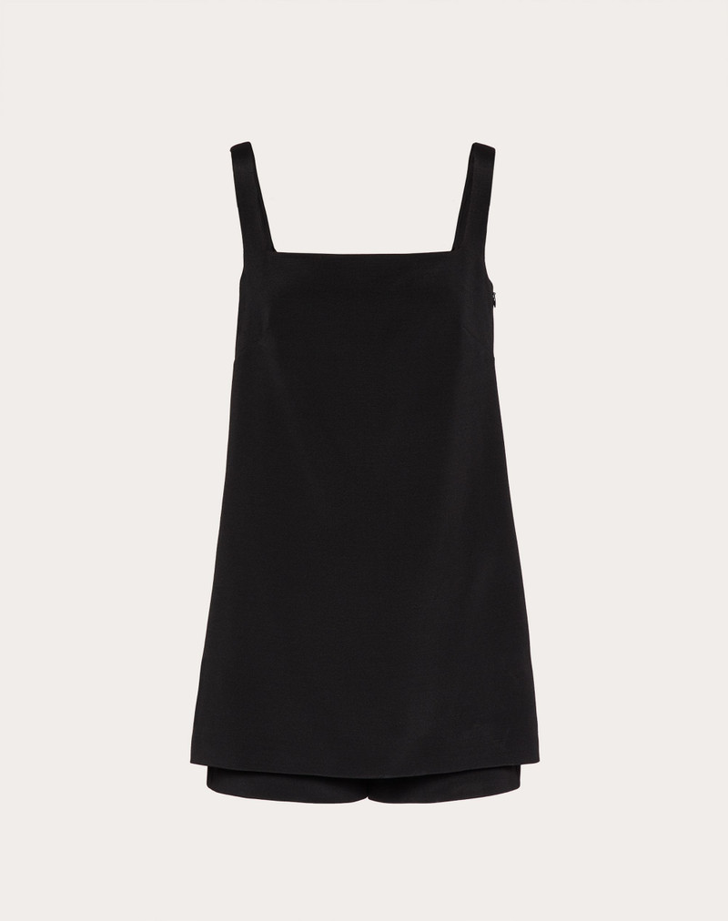 SHORT JUMPSUIT IN STRETCH CREPE COUTURE 1