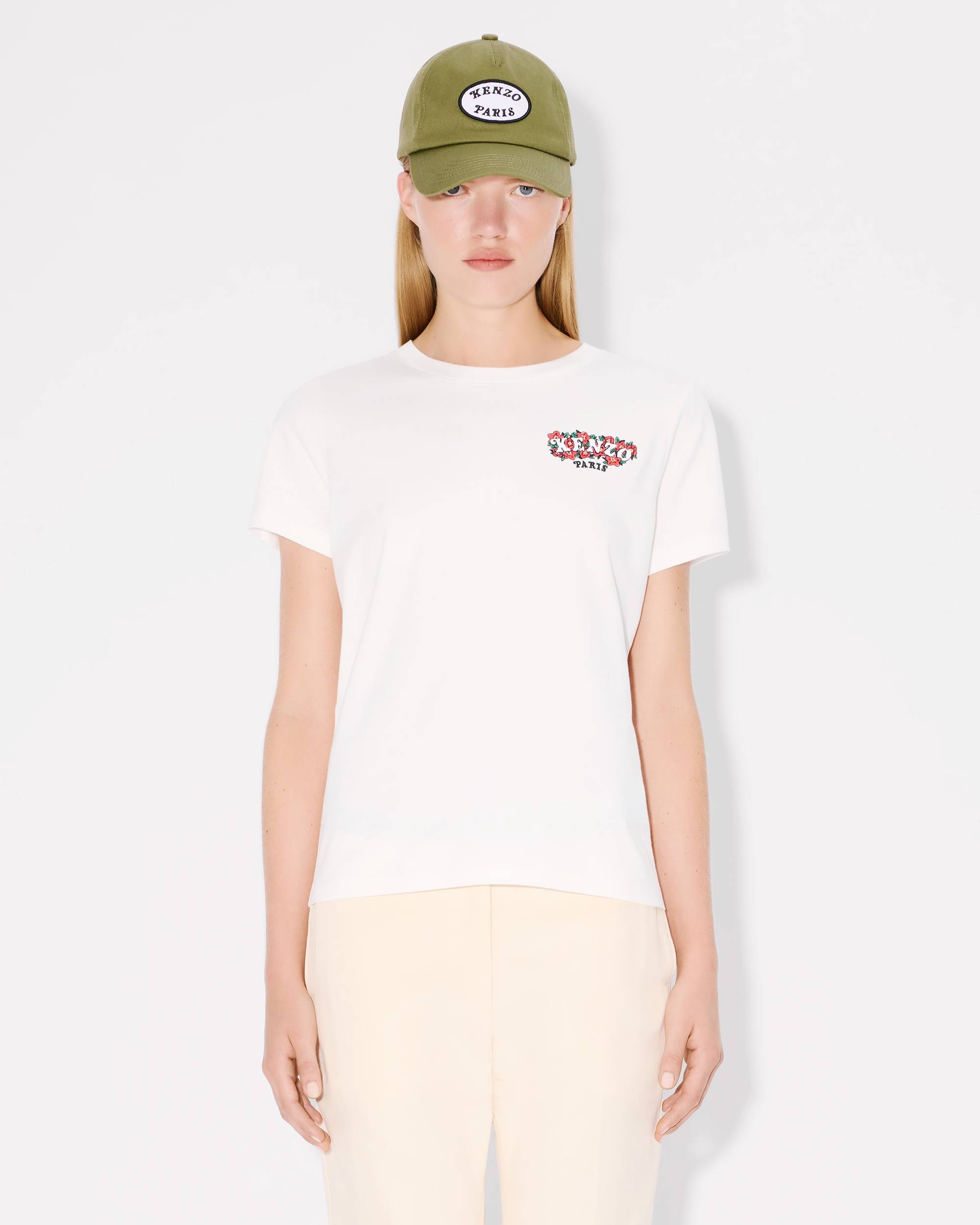 'KENZO VERDY MARKET' embroidered cotton T-shirt - 3