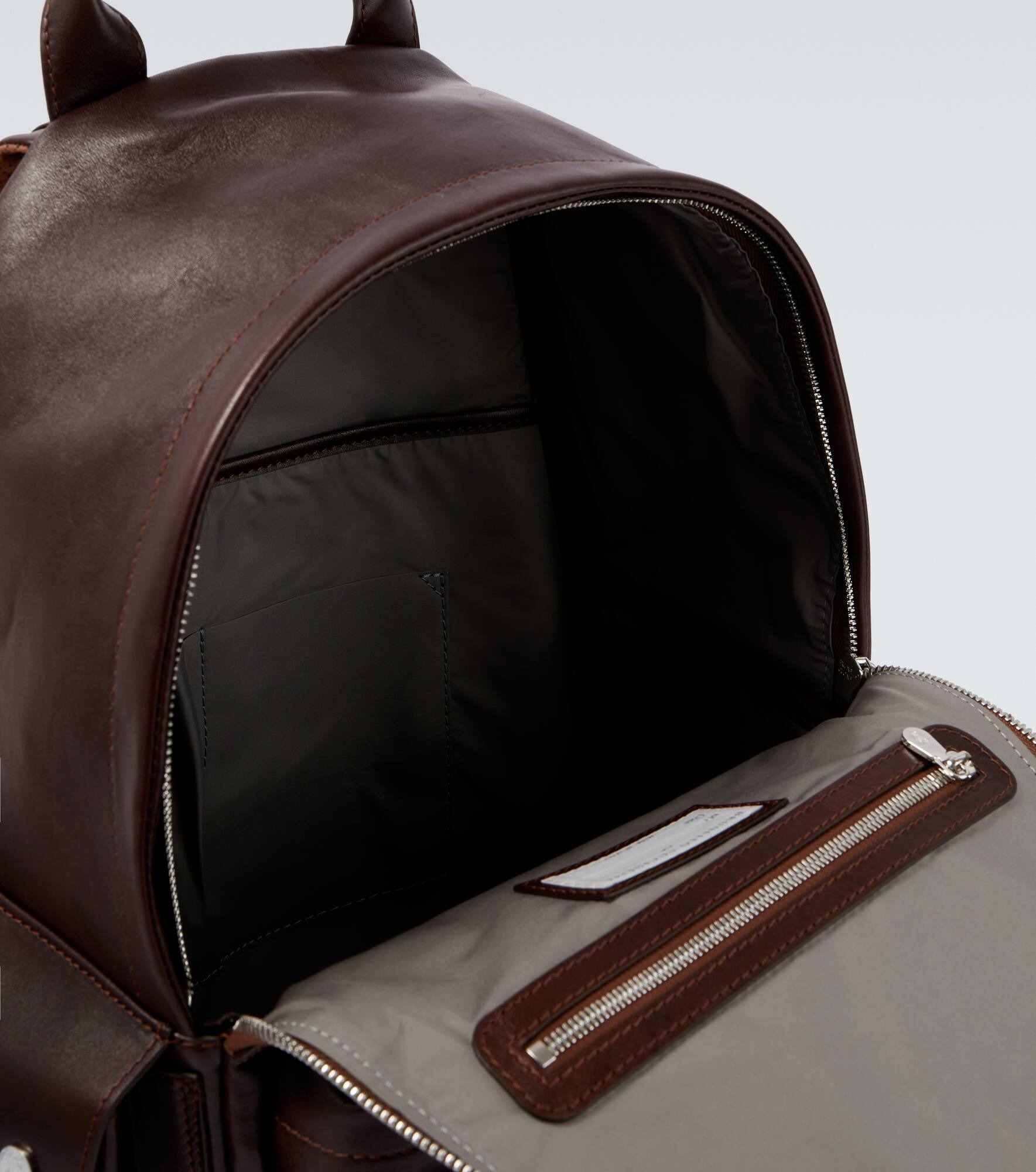 Leather backpack - 4