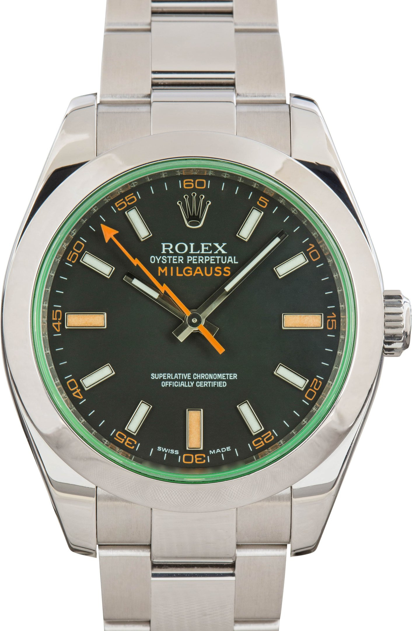 Pre-owned Rolex Milgauss Green Anniversary 116400V - 1