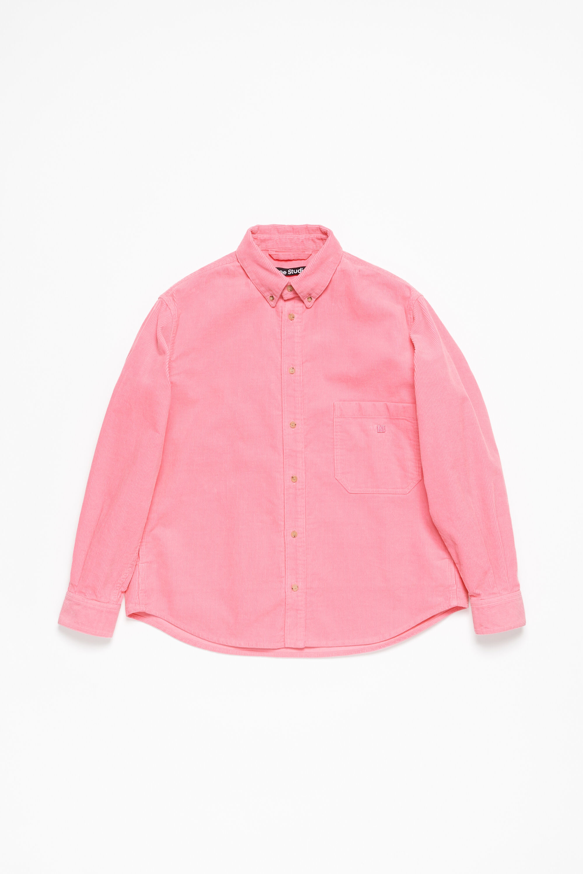 Corduroy overshirt - Tango pink - 1