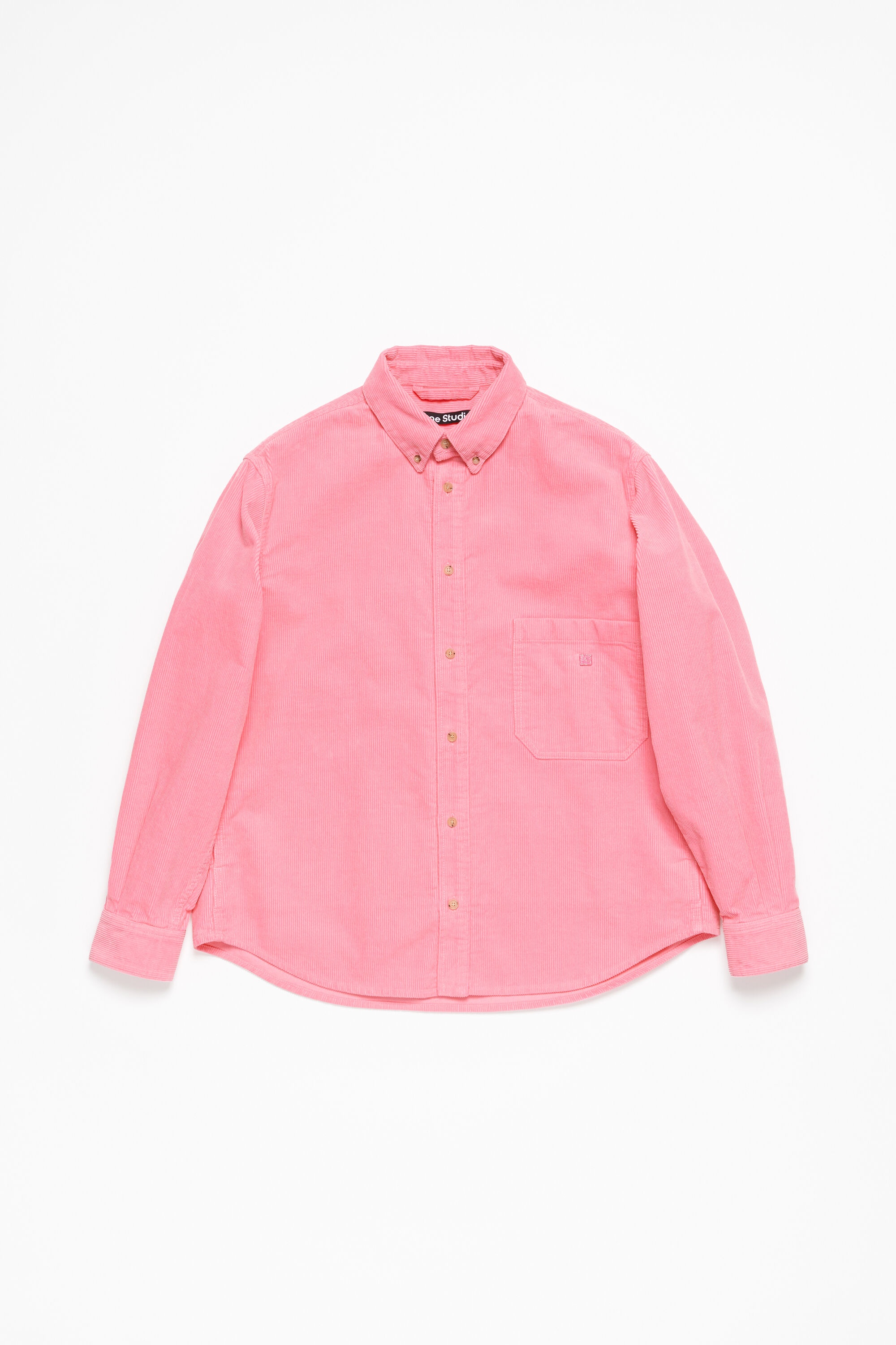 Corduroy overshirt - Tango pink - 1