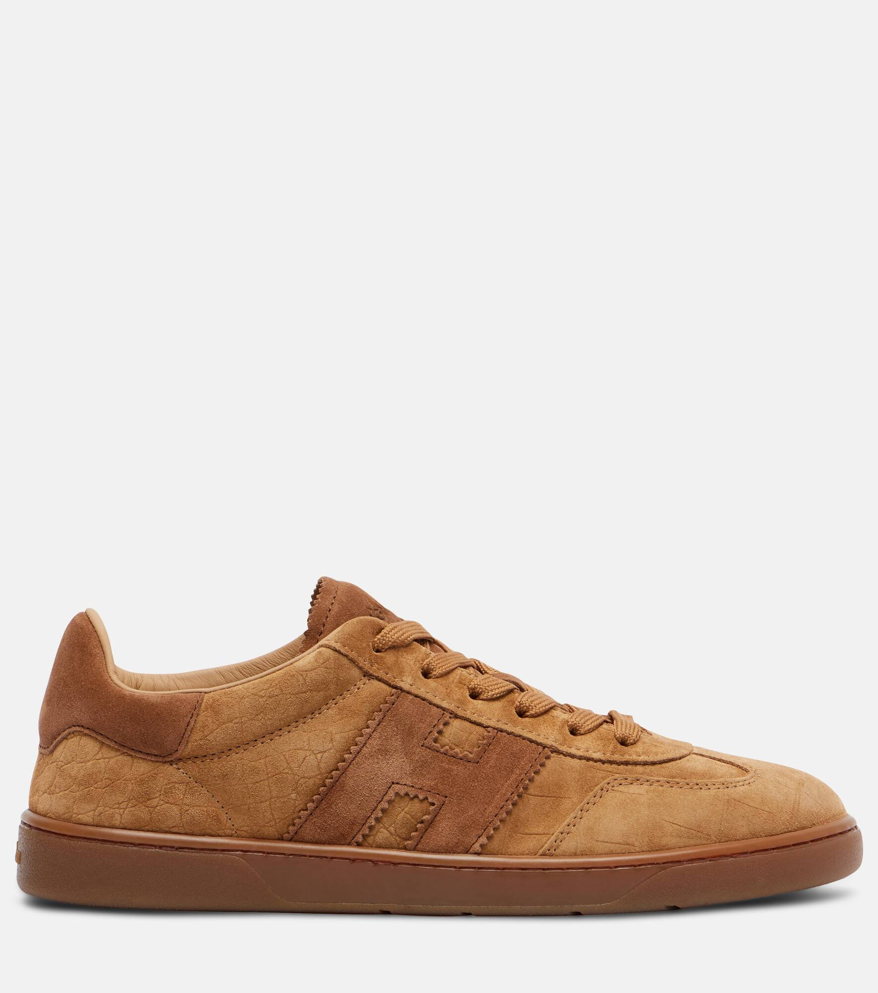 Hogan Cool croc-effect suede sneakers - 4