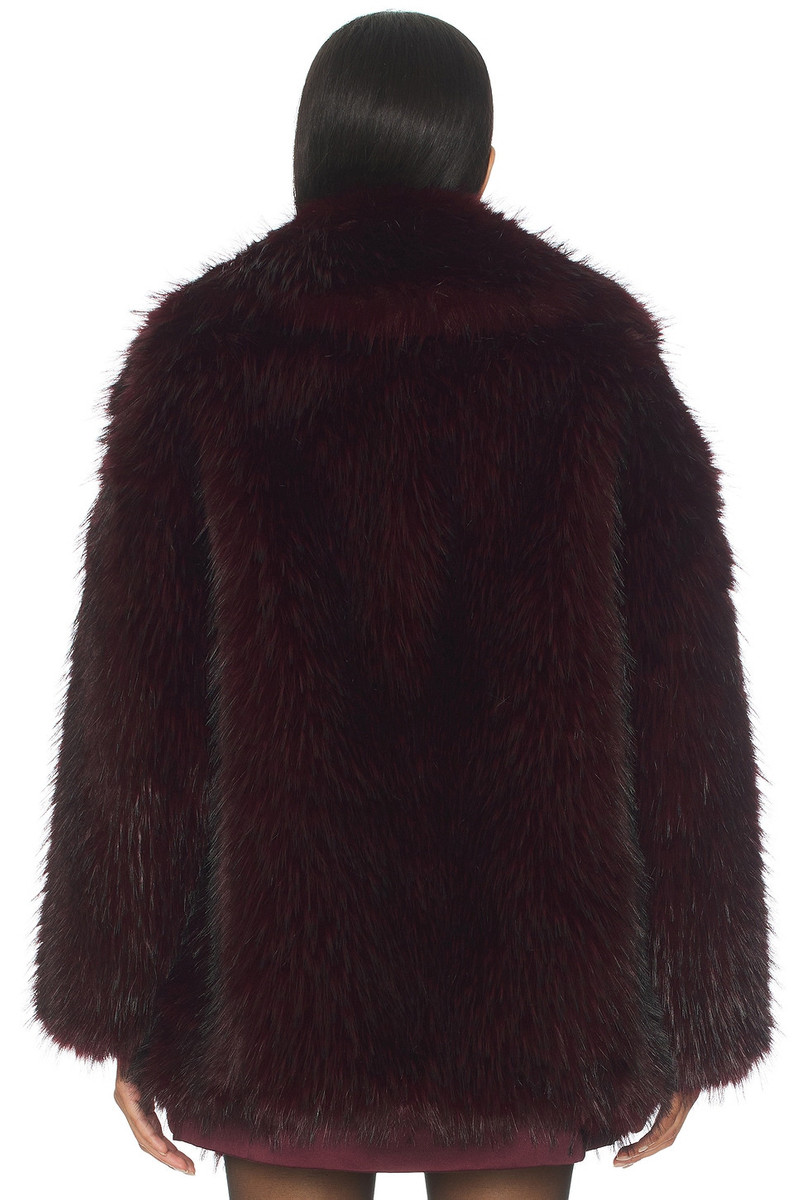 LAMARQUE Finaya Faux Fur Trench Coat outlook