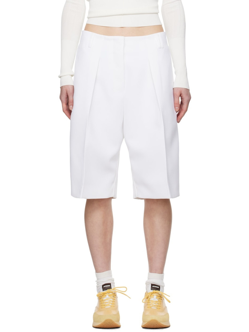 White Les Sculptures 'Le bermuda Ovalo' Shorts - 1