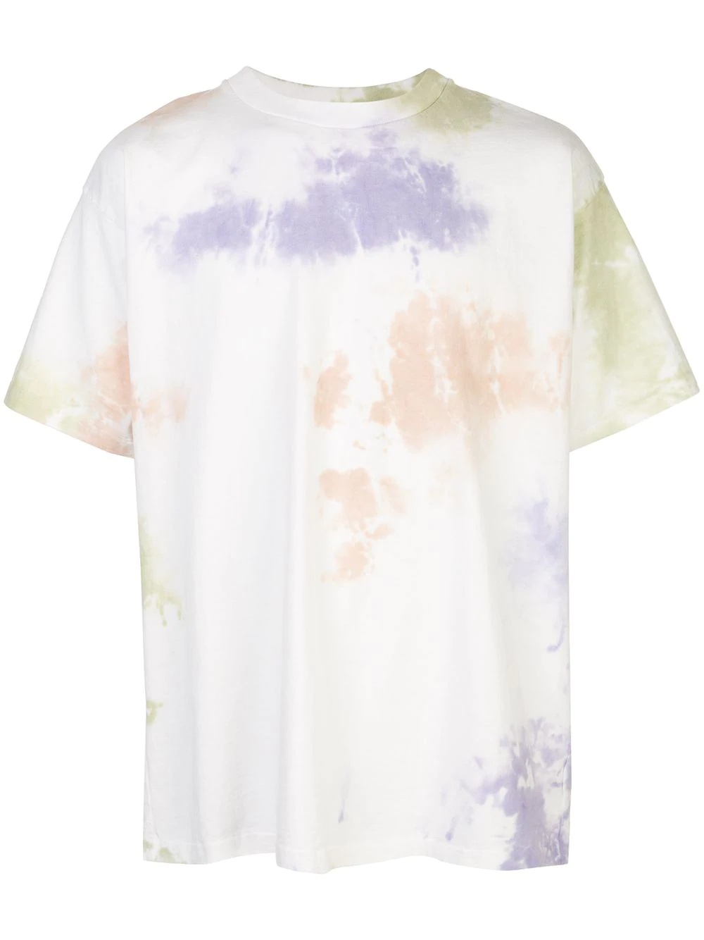 crew neck tie-dye print T-shirt - 1