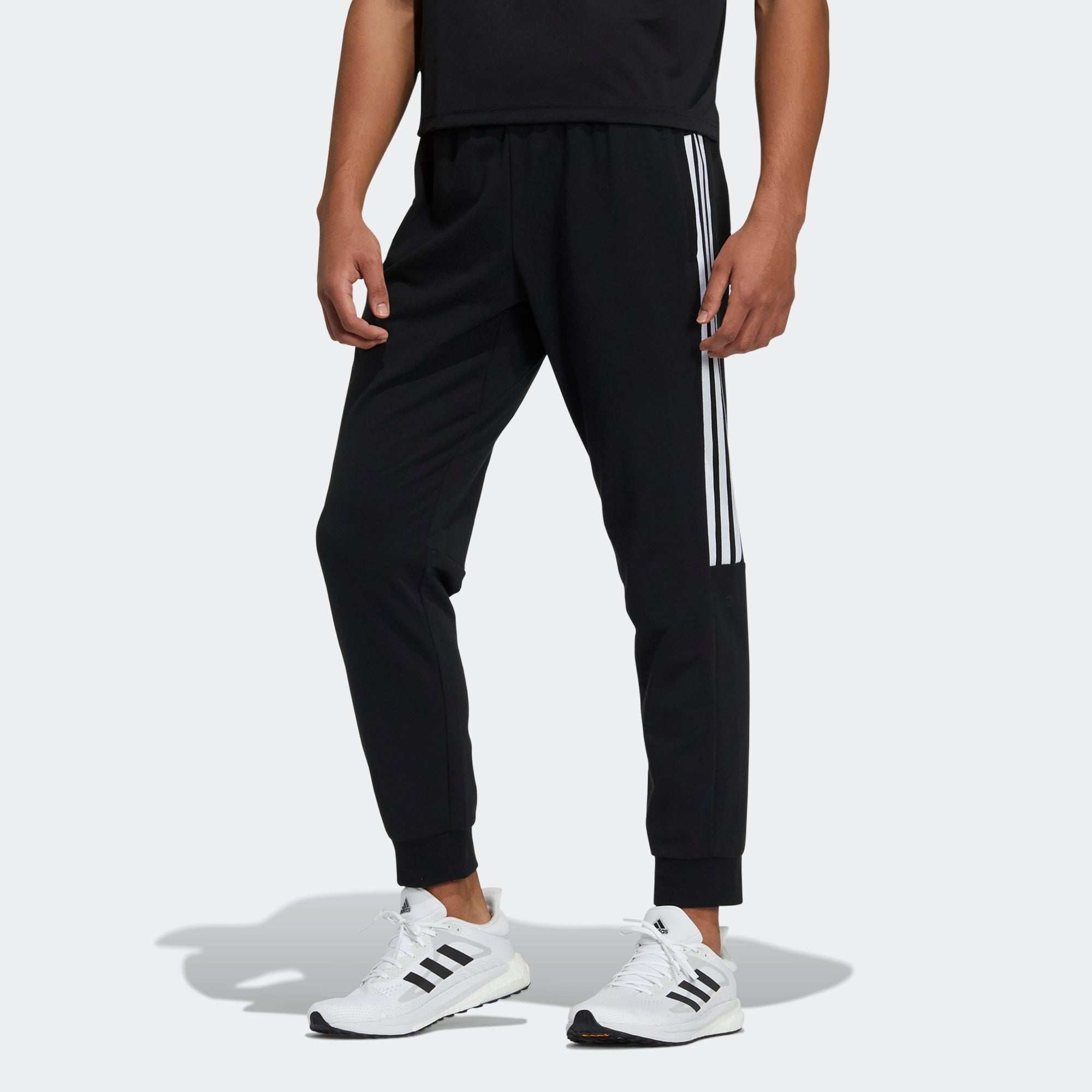 adidas Fi Pnt Ft Reg Casual Sports Bundle Feet Long Pants Black GP0955 - 3