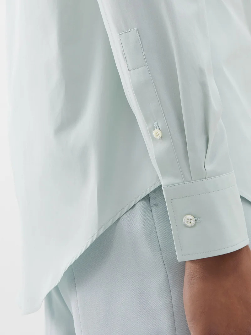 Single-cuff poplin formal shirt - 4