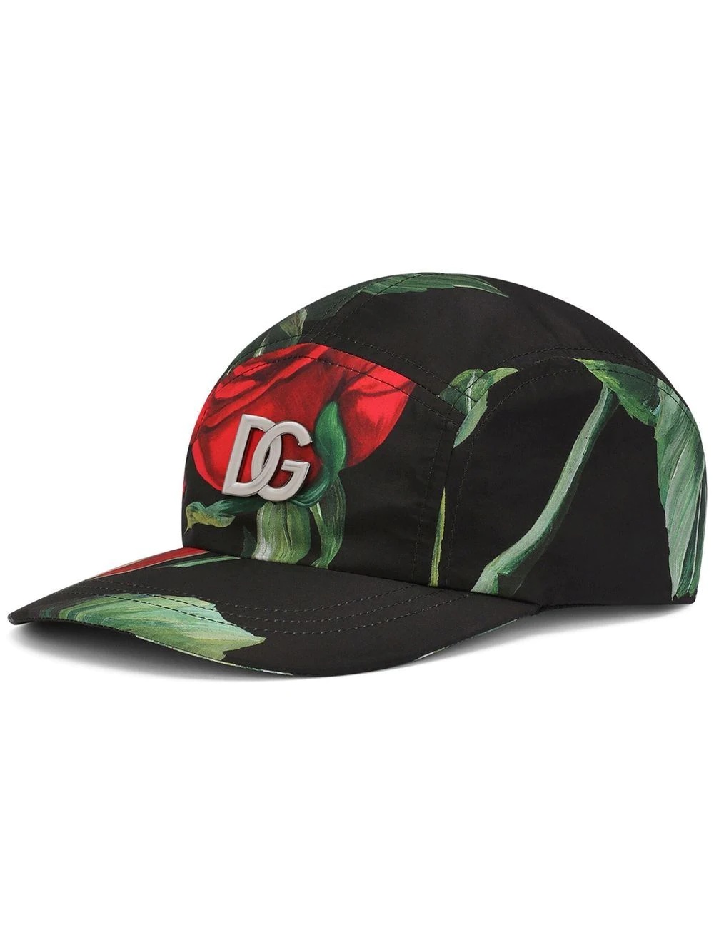 rose-print baseball cap - 1