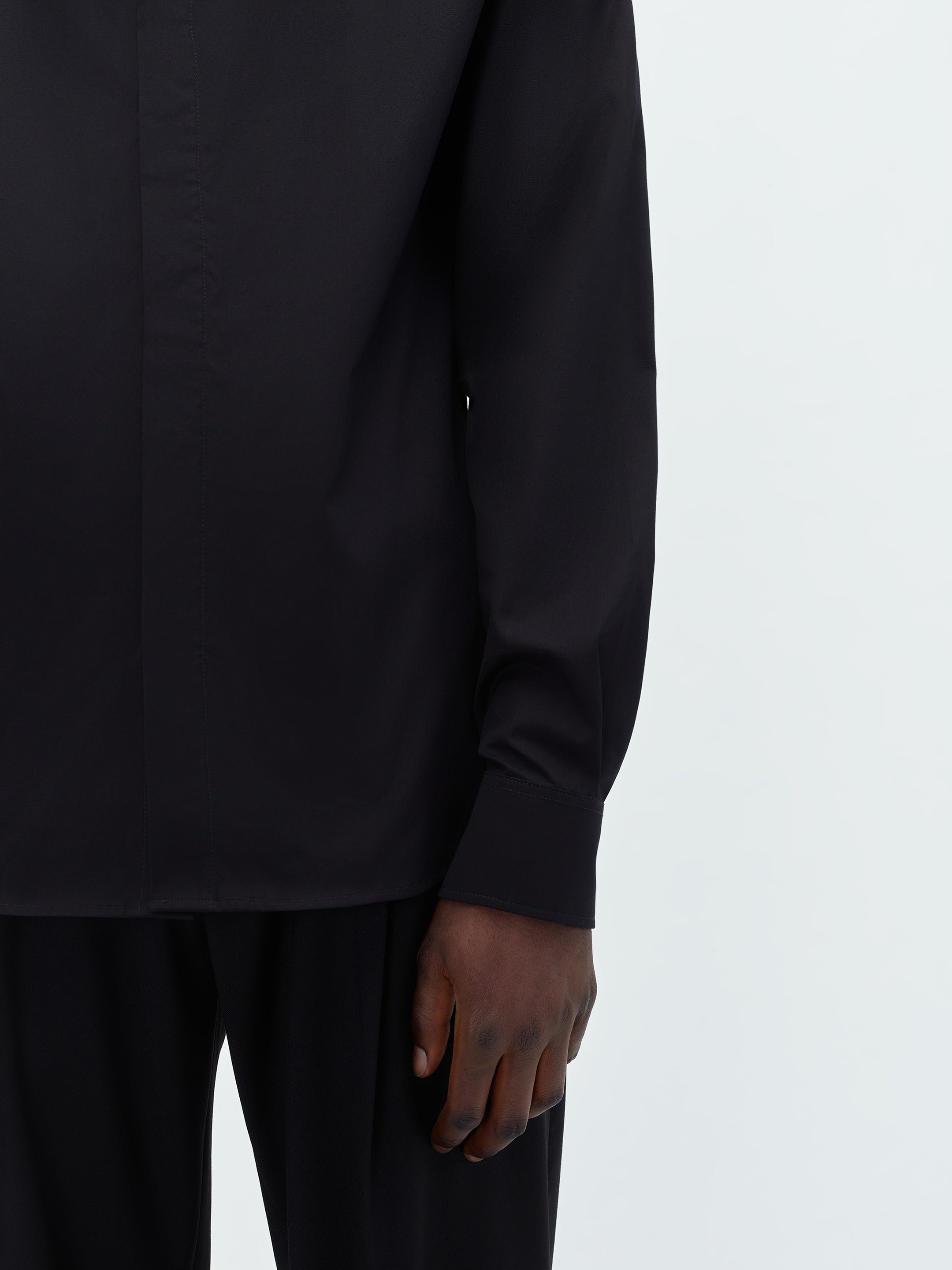 PERFECT POPLIN SHIRT-BLACK - 7