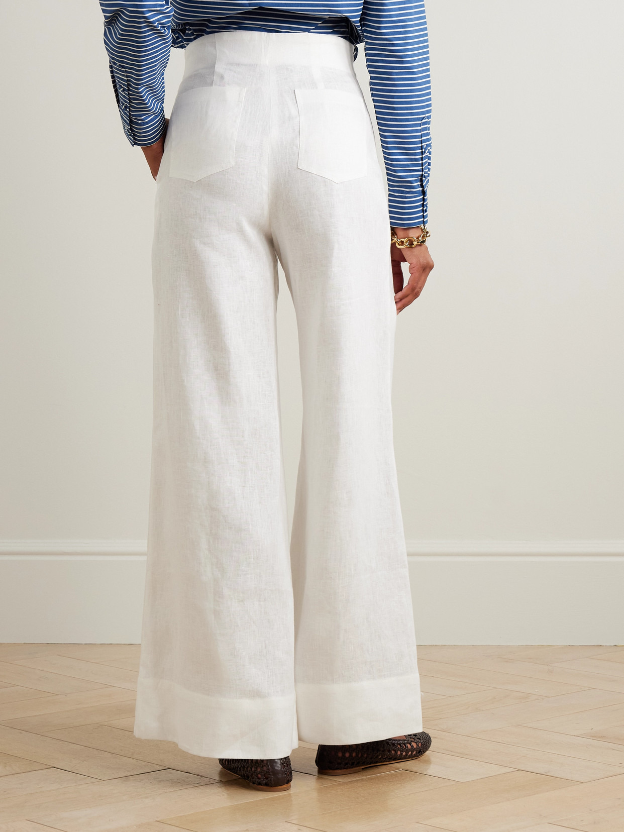 Me Hablas Linen Wide-leg Pants - 3