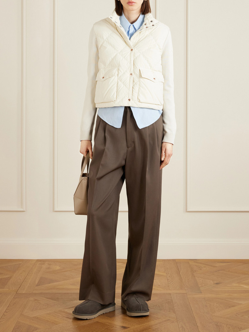 Moncler Cropped Knitted And Padded Quilted Shell Down Cardigan outlook